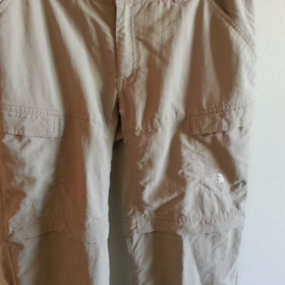North Face khaki pants, zip off shorts - womens 10 - Picture 2 of 7